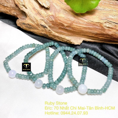 Vòng tay lam ngọc mix xinh yêu
