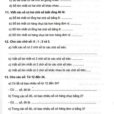 Bài Tập Phát Triển Năng Lực Học Sinh Môn Toán Lớp 1 - Tập 2
