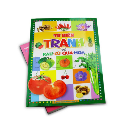Sách: Từ Điển Tranh Về Rau - Củ - Quả - Hoa (Bìa Cứng) B55