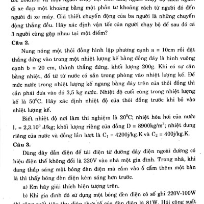 Lời Giải Đề Thi Học Sinh Giỏi Vật Lí Lớp 12