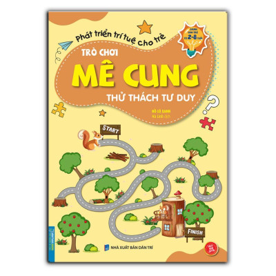 Sách - Trò Chơi Mê Cung - Thử Thách Tư Duy + Phán Đoán Thông Minh 2 - 8 Tuổi - Combo 2 Cuốn - Minh Thắng