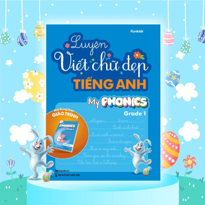 Sách - Luyện Viết Chữ Đẹp Tiếng Anh - My Phonics Grade 1 - Megabook