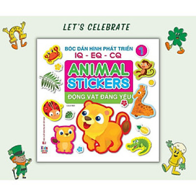 Sách - Bóc dán hình Động vật đáng yêu - Animal Stickers Tập 1 (VT) mk