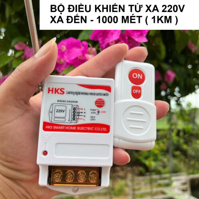 Bộ Điều Khiển Máy Bơm Nước , Điện Đèn Từ Xa 220V – Khiển Xa Từ 1–5KM Công Suất Lớn 40A 3000W Loại Xịn