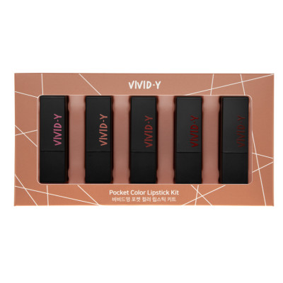 Combo 5 Son Matte VIVID- Y  Siêu Mềm Mượt - Màu Chuẩn Đẹp