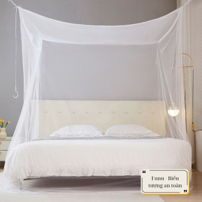 Màn Dây Không Cửa FUNU Chống Muỗi Cao Cấp, Vải Màn Mềm, Mịn, Mắt Dày Dặn Chống Muỗi Tuyệt Đối - Hàng Chính Hãng