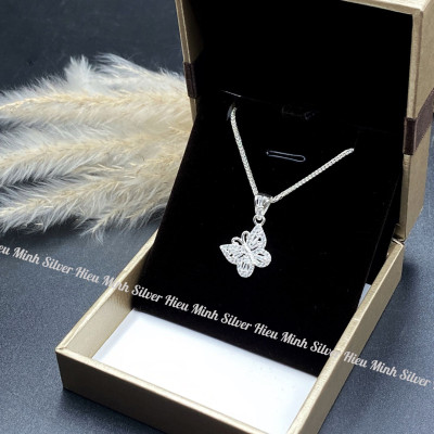 Dây Chuyền Bạc Nữ Mặt Hồ Điệp Bạc Hiểu Minh DMD545