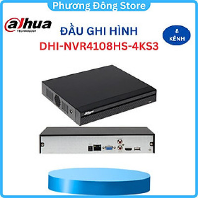 Đầu ghi hình IP 8 kênh DAHUA DHI-NVR4108HS-4KS3 - Hàng chính hãng