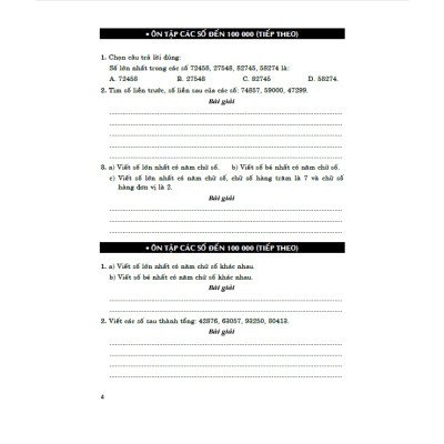 Vở Bài Tập Nâng Cao Toán 4 - Tập 1 (Bám Sát Sgk Kết Nối Tri Thức)-MK