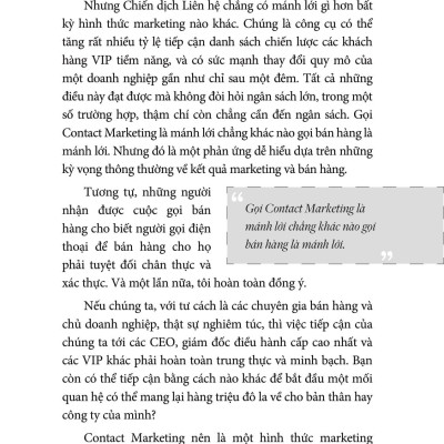 Contact Marketing - Nghệ Thuật Chinh Phục Khách Hàng