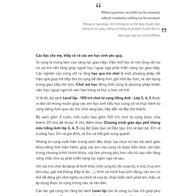 Level Up - 100 Trò Chơi Từ Vựng Tiếng Anh - Lớp 5