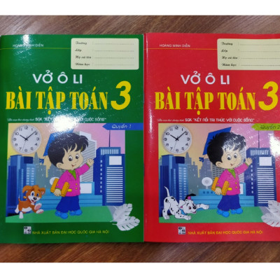 Sách - Vở Ô Li Bài Tập Toán 3 - Quyển 2 (Biên Soạn Theo Chương Trình SGK Kết Nối Tri Thức Với Cuộc Sống)
