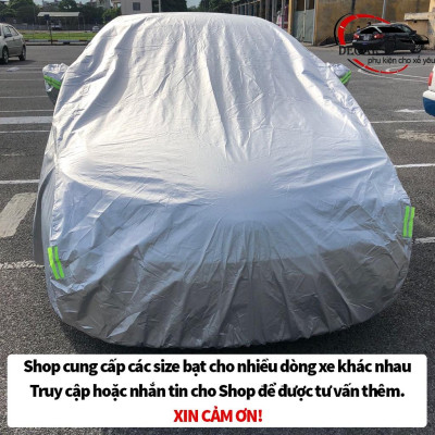 Bạt che nắng mưa bảo vệ xe ô tô Chevrolet Aveo, bạt vải dù Oxford cao cấp bạc che ô tô 5 chỗ xe hơi 3 lớp thông minh