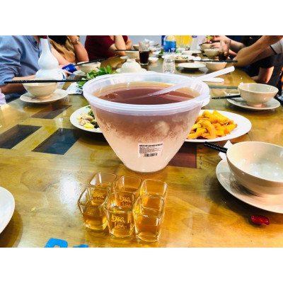 BỘ BÁT ƯỚP LẠNH RƯỢU 1.2L KÈM MUỖNG MÚC RƯỢU 