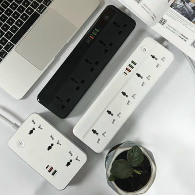 Ổ cắm thông minh Wifi Rạng Đông Model: OC08.WF.USB 3C/10A kết nối không dây, điều khiển được từng chân cắm, hẹn giờ, cài kịch bản