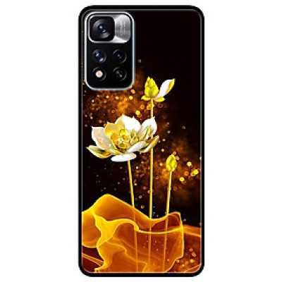 Ốp lưng dành cho Xiaomi Redmi Note 11 Pro 5G ( Bản Nội Địa ) mẫu Sen Trắng Vàng 1