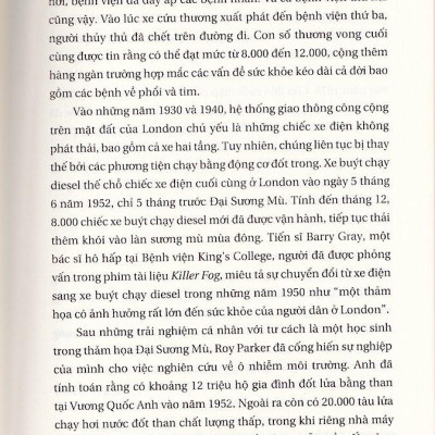 Giành Lại Không Khí Sạch - Sự Khởi Đầu Và Kết Thúc Của Ô Nhiễm Khí Quyển (Tái Bản)