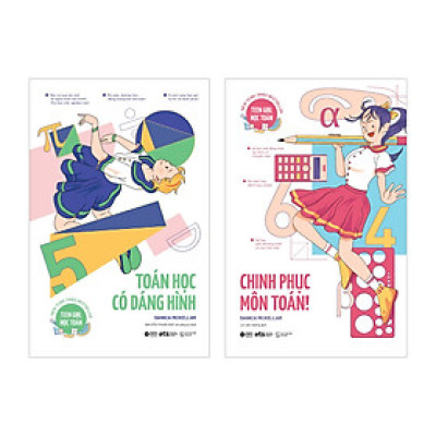 Combo Teen Girl Học Toán: Kiss My Math - Chinh Phục Môn Toán + Girls Get Curves - Toán Học Có Dáng Hình