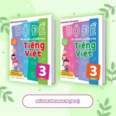Sách - Bộ Đề Ôn Luyện Và Kiểm Tra Tiếng Việt Lớp 3 - Tập 1 - Megabook