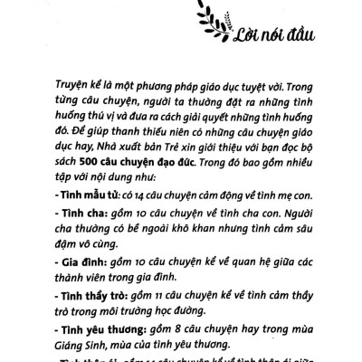 500 Câu Chuyện Đạo Đức - Gia Đình (Tái Bản 2023)