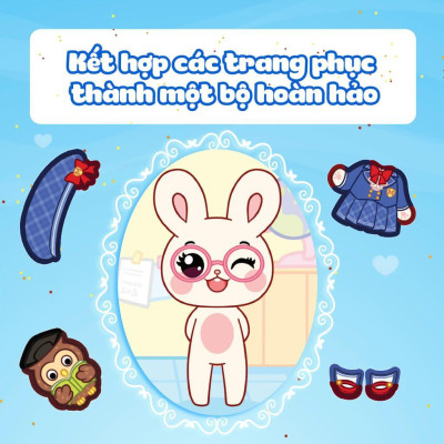 Sách - Mini Fashion - Bóc Dán Hơn 400+ Stickers Váy, Phụ Kiện Xinh Đẹp Cho Bé Gái - Combo 4 Cuốn - Megabook
