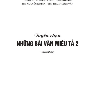 Tuyển Chọn Những Bài Văn Miêu Tả 2