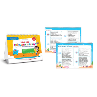 Bộ Lịch Công Thức Tiếng Anh Sổ Tay Tổng Hợp Kiến Thức Dành Cho Học Sinh Tiểu Học