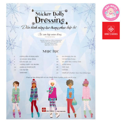 Sách Sticker Bóc Dán Quần Áo Búp Bê Cho Bé Gái - Sticker Dolly Dressing - Đinh Tị
