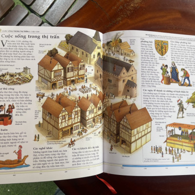 BÌA CỨNG - IN MÀU TOÀN BỘ - The USBOURNE BÁCH KHOA THƯ LỊCH SỬ THẾ GIỚI - ĐÔNG A - NXB DÂN TRÍ -