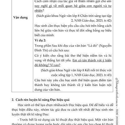 Bồi Dưỡng Kĩ Năng Đọc Và Viết Ngữ Văn 8 (Dùng Chung Cho Ba Bộ Sách) - KV