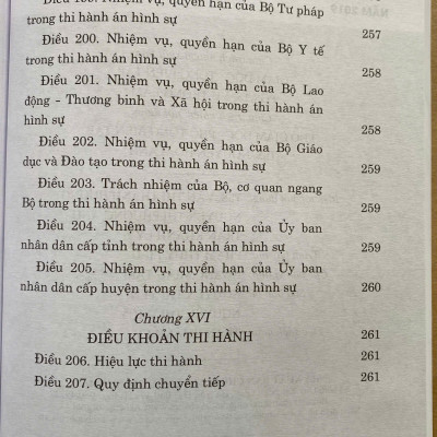 Luật Thi Hành Án Hình Sự Năm 2019