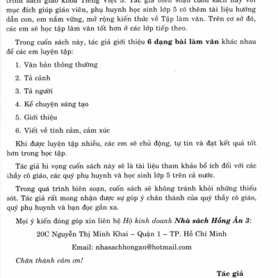 199 Bài Tập Làm Văn Chọn Lọc 5 (Dùng Chung Cho Các Bộ SGK Hiện Hành) - HA