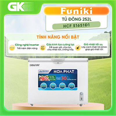 Tủ đông Hòa Phát HCF 516S1Đ1 252 lít - Hàng Chính Hãng