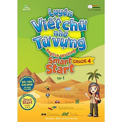 Sách - Luyện Viết Chữ Nhớ Từ Vựng - English Writing Smart Start Lớp 4 - Tập 1 - Megabook