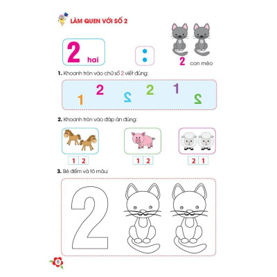 Sách - Bé Học Toán - Hành Trang Cho Bé Tự Tin Vào lớp 1 (Tâm Thế Vào Lớp 1)