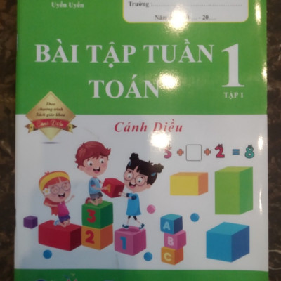 Sách - Bài Tập Tuần Toán 1 - Cánh Diều - Tập 1 (1 cuốn)