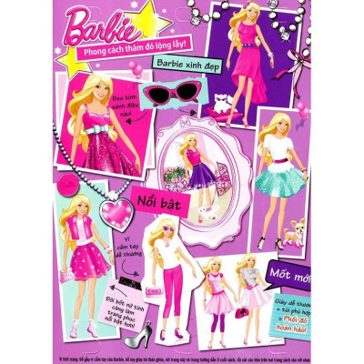 Sách Ghép Hình Barbie Thủ Công Dựng Hình Thời Trang Ngôi Sao Thảm Đỏ - Tân Việt Books