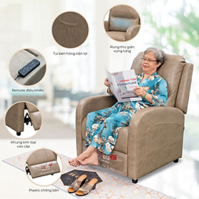 Ghế chăm sóc sức khỏe | Ghế sofa Bọc Da Massage Thư Giãn dòng Ghế Yêu Thương Collection GYT của USofa