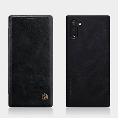 Bao da dành cho Samsung Galaxy Note 10 hiệu Nillkin Qin (Chất liệu da cao cấp, có ngăn đựng thẻ, mặt da siêu mềm mịn) - Hàng chính hãng