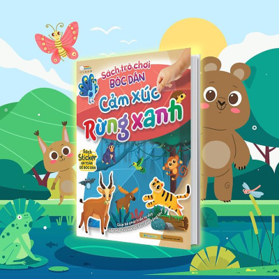 Sách trò chơi bóc dán - Cảm xúc Côn trùng - Sách bóc dán sticker cho bé