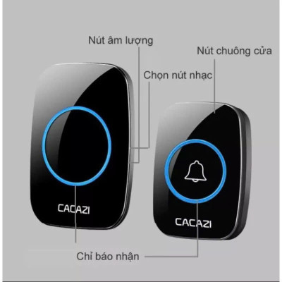 Chuônjg Cửa Báo Khách Không Dây – Tín Hiệu Xa Đến 300m, Siêu Nhạy, Lắp Nhanh, đèn ốp trần