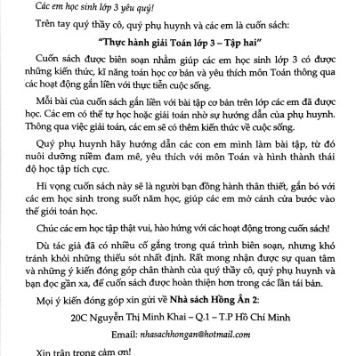 Thực Hành Giải Toán Lớp 3 - Tập 2 (Dùng Chung Cho Các Bộ SGK Hiện Hành)