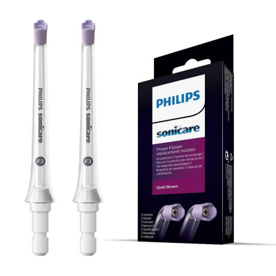 Đầu xịt Quad Stream thay thế cho máy tăm nước Philips Sonicare F3 HX3062/00, chất liệu an toàn | Hàng chính hãng