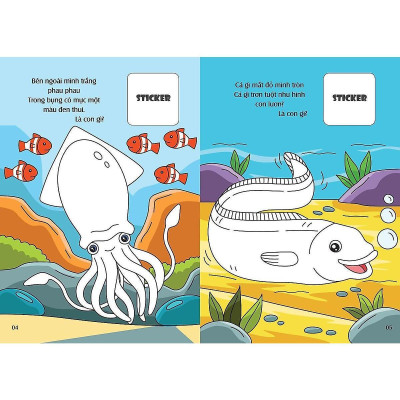 Sách - Bé Tô Màu - Khám Phá Đại Dương Bí Hiểm - Chính Thông Book