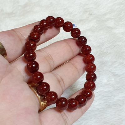    Vòng Tay Đá Thạch Anh Tóc Đỏ Thiên Nhiên Size 8li ( Vip ) - VTCT0039