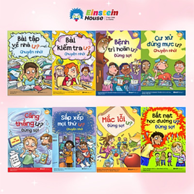 Bộ Sách Kỹ Năng Học Đường: Bài Kiểm Tra Ư ? Chuyện Nhỏ + Bài Tập Về Nhà Ư ? Chuyện Nhỏ + Bệnh Trì Hoãn Ư? Đừng Sợ + Căng Thẳng Ư? Đừng Sợ + Sắp Xếp Mọi Thứ Ư? Chuyện Nhỏ + Bắt Nạt Học Đường Ư? Đừng Sợ + Mắc Lỗi Ư? Đừng Sợ + Cư Xử Đúng Mực Ư? Chuyện Nhỏ
