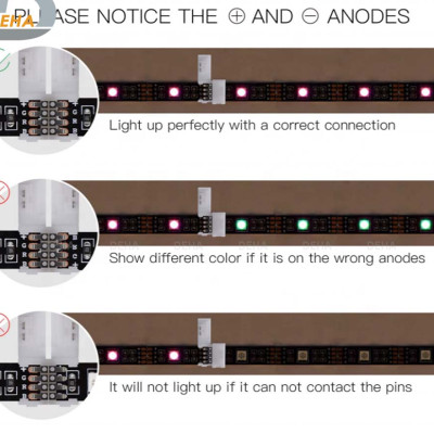 Đầu nối thẳng 4 chân cho led dây dán 5050 RGB đổi màu connector 4P pin 10 mm trang trí dán tường thạch cao, cây máy tính, màn hình, ti vi, TV, Gaming, Tiktok dán tường, chống nước bền đẹp- Chính hãng DEHA