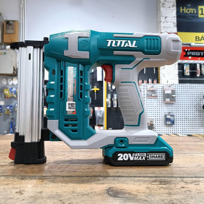 SÚNG BẮN ĐINH THẲNG DÙNG PIN 20V (1 pin 2.0AH +sạc )TOTAL TCBNLI3508 - HÀNG CHÍNH HÃNG