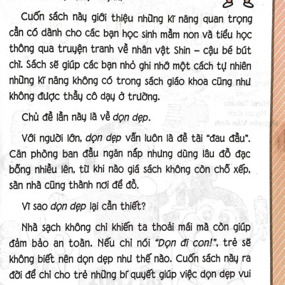 Shin - Cậu Bé Bút Chì - Những Điều Trường Học Không Dạy Ta - Bí Quyết Tự Dọn Dẹp