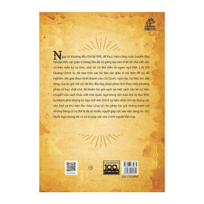 Sách - Lịch Sử Chữ Quốc Ngữ (1620 – 1659) - Thái Hà Books